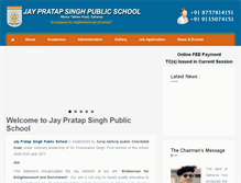 Tablet Screenshot of jpspschool.com